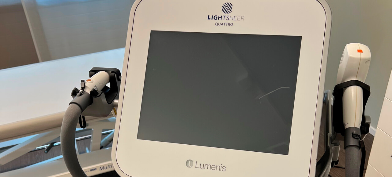 LightSheer ® QUATTRO Laser von Lumenis für dauerhafte Haarentfernung